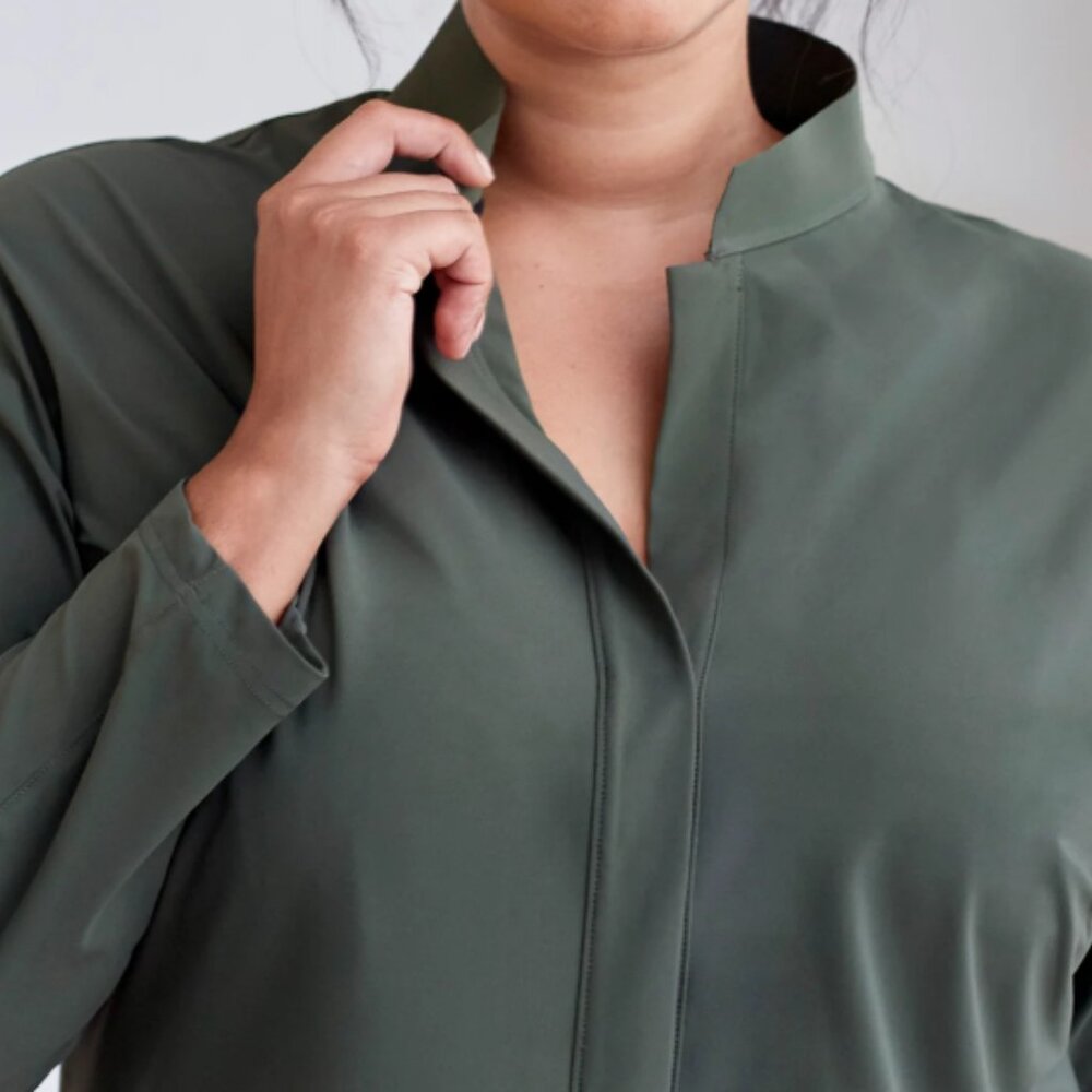 ADAY Something Borrowed Shirt - Green, size small